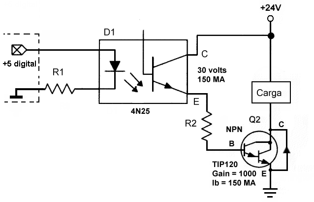 4N25 y Darlington