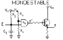 fig713 - Monoestable con transistor de salida.